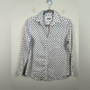 Grayson Women's Black Star Print Button Down Shirt The Hero Size Medium